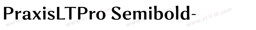 PraxisLTPro Semibold字体转换